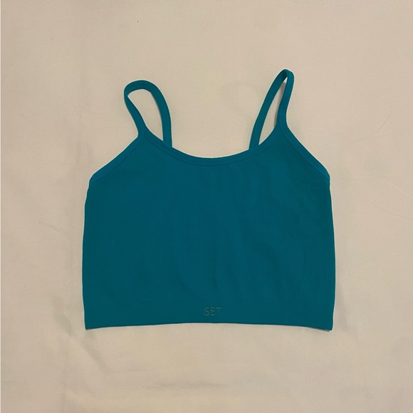 Set Active Sculptflex Ribbed Bra Tank Top - Picture 1 of 10